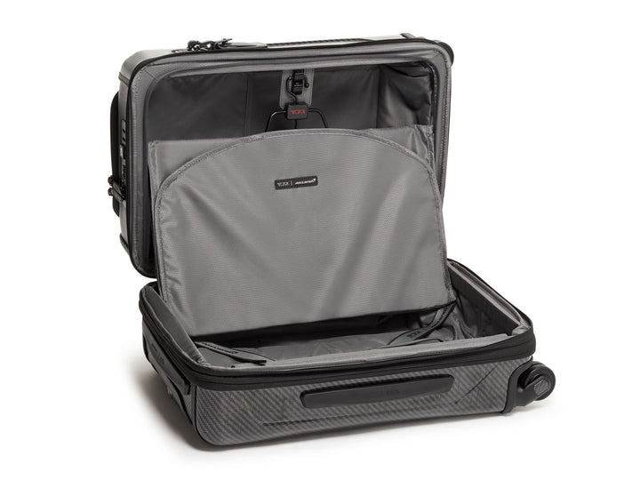 TUMI | McLaren Aero International Expandable 4 Wheeled Carry-On - Black Edition, open