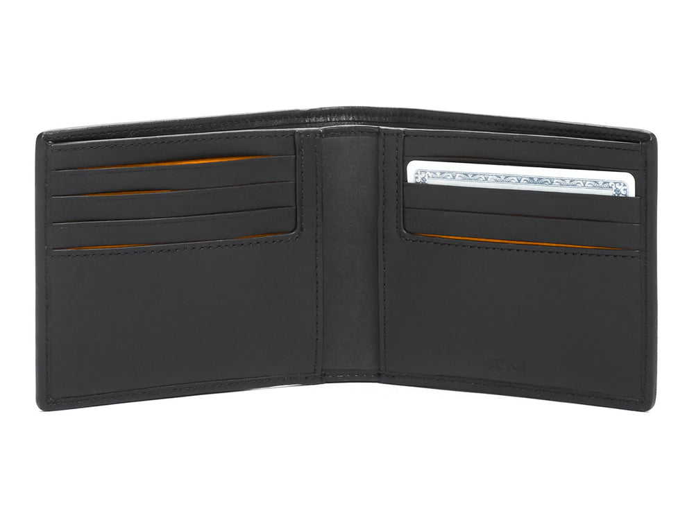TUMI | McLaren Global Double Billfold Carbon Fiber Wallet, open