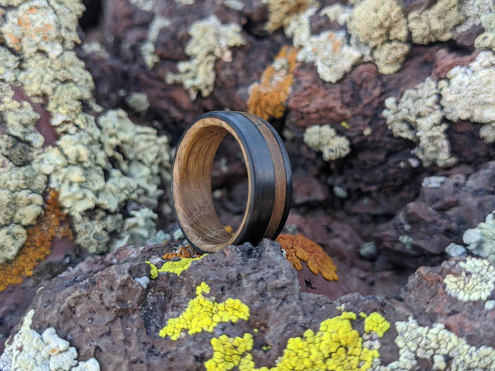 Wrangler Whiskey Barrel & Carbon Fiber Ring, lifestyle