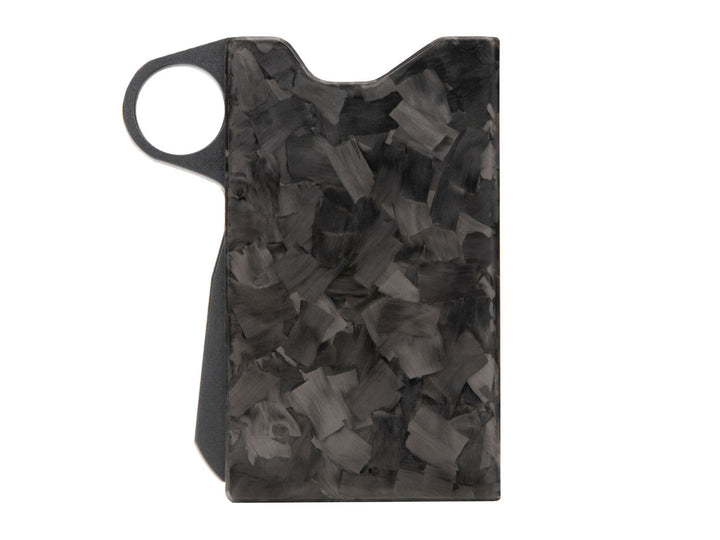 Grip6 forged carbon fiber wallet front
