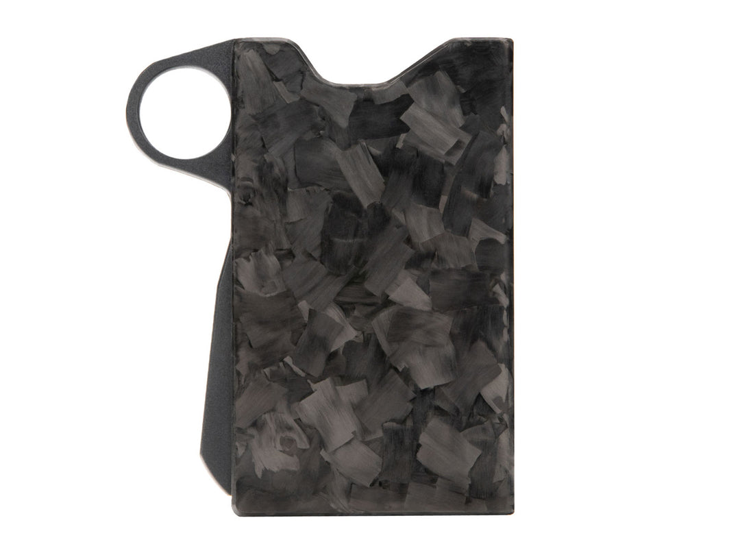 Grip6 forged carbon fiber wallet front