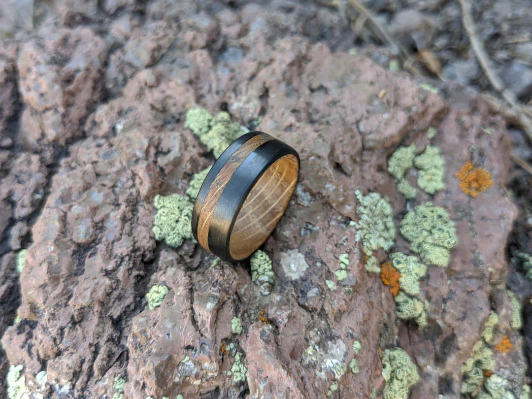 Wrangler Whiskey Barrel & Carbon Fiber Ring, lifestyle