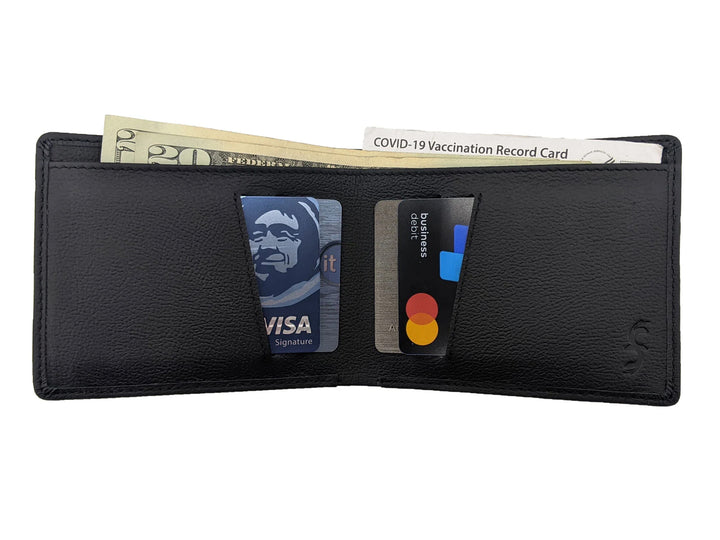 Common Fibers LMX wallet inside with cards and cash