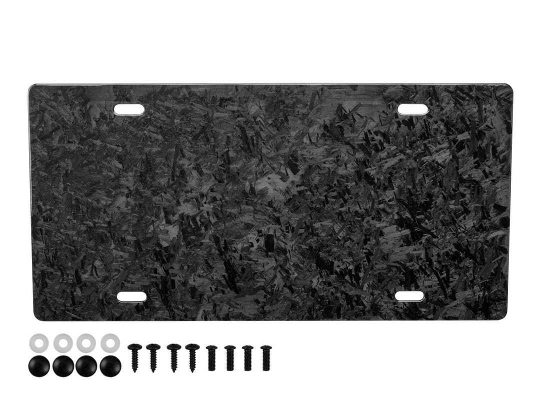 Blank Forged Carbon License Plate