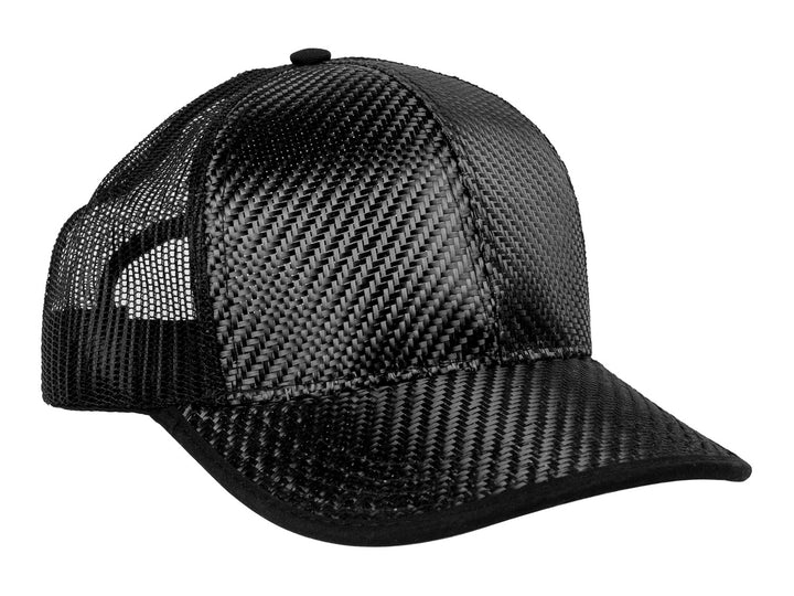 Carbon Fiber Hat With Mesh Backing, quarter