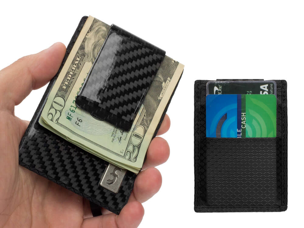 Common Fibers FIT Carbon Fiber Removable Money Clip Wallet