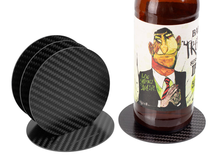 CarbonFG Carbon Fiber Coaster Set