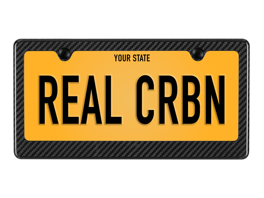 High-gloss carbon fiber frame with 2-hole design showcasing wider bottom border and sleek side profiles