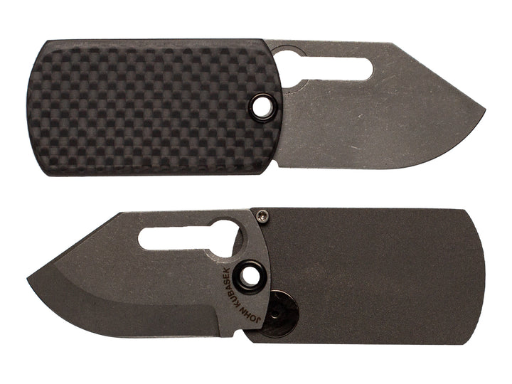 Mag Tag dog tag knife, front and back