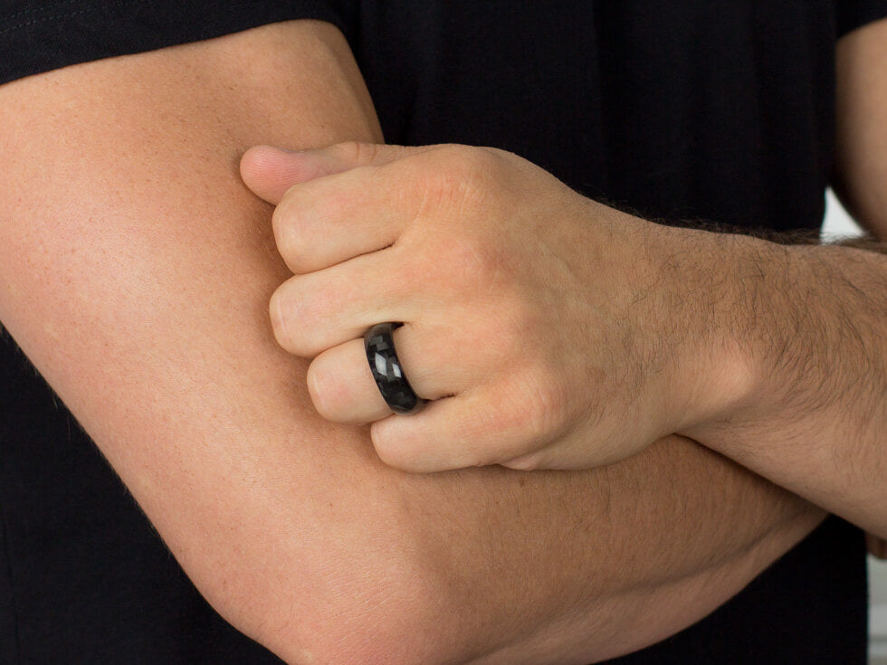 Oliver Paul Brookline Carbon Fiber Ring