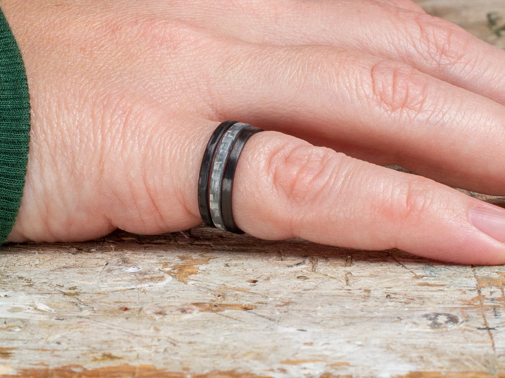 Stackable carbon fiber rings
