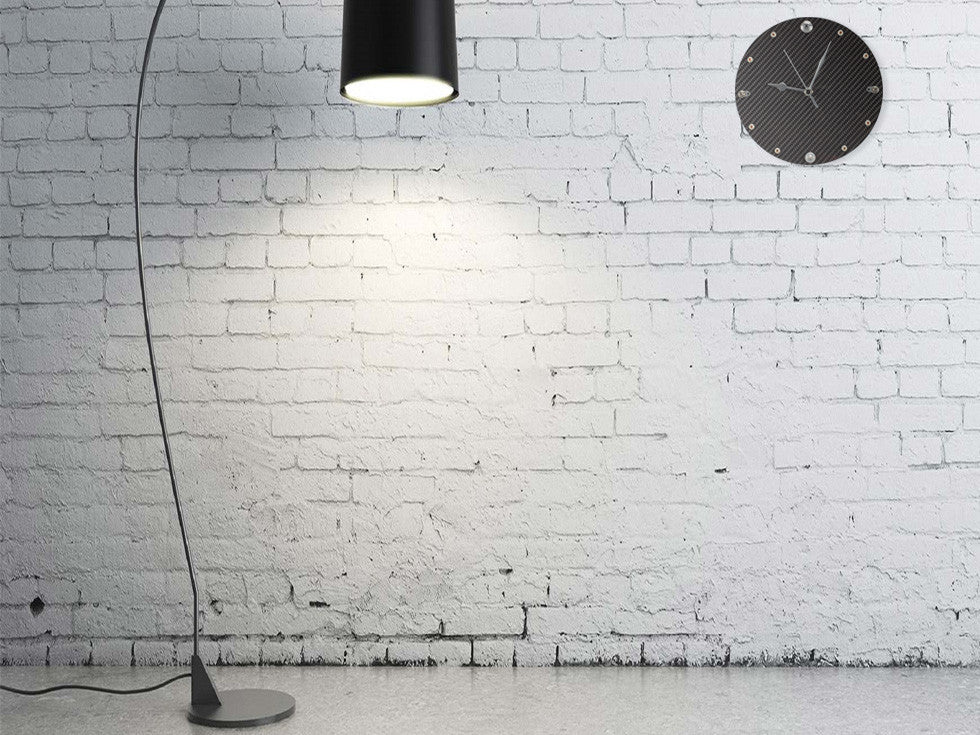 Carbon Fiber Clock with Fittings from Formula 1 Cars