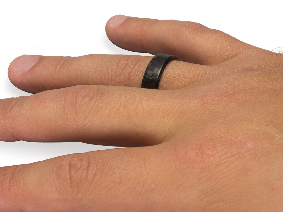 Ultra Carbon Fiber Ring - Narrow / Polished