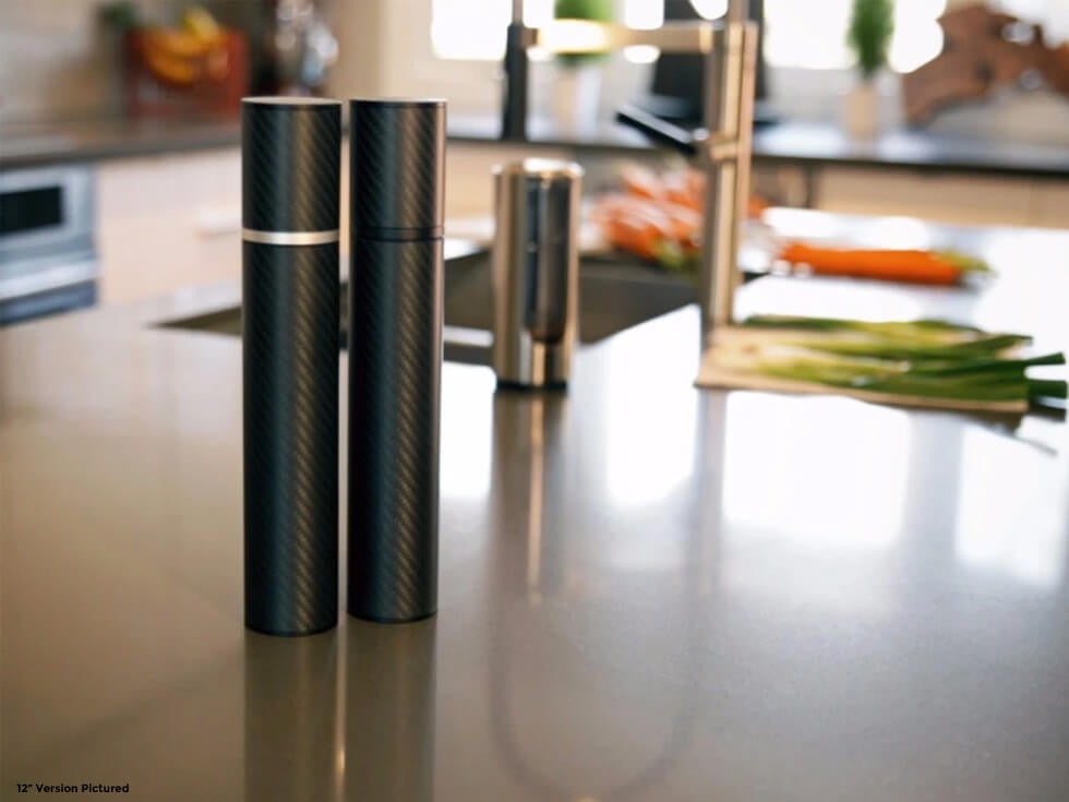 Karbon Mill Carbon Fiber and Aluminum Salt & Pepper Mill Set