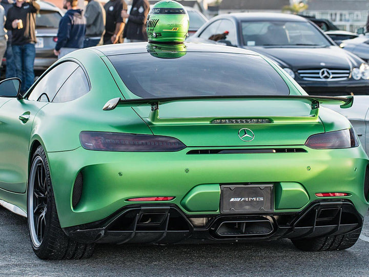 TagArmur Carbon Fiber License Plate Frame on Mercedes AMG GT