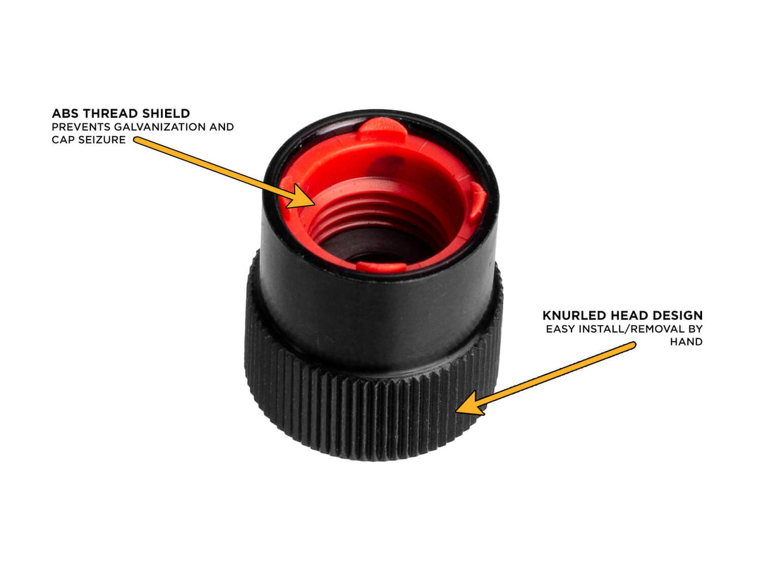 Carbon Fiber Valve Stem Caps - Premium Aluminum internal ABS shield