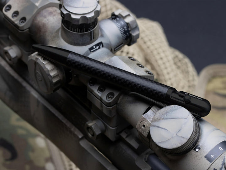 Bastion Blackout Bolt-Action Carbon Fiber Pen, lifestyle