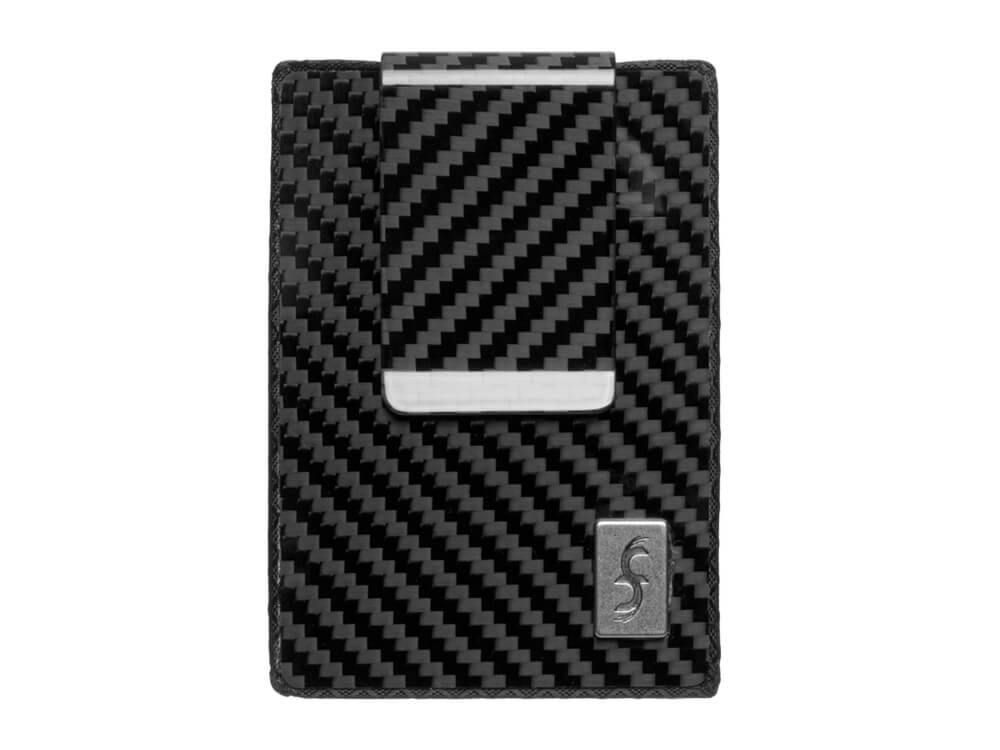 Common Fibers FIT Carbon Fiber Removable Money Clip Wallet, front