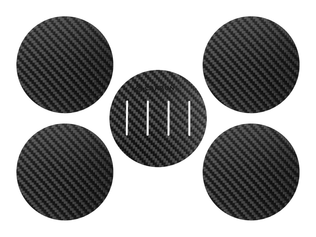 CarbonFG Carbon Fiber Coaster Set