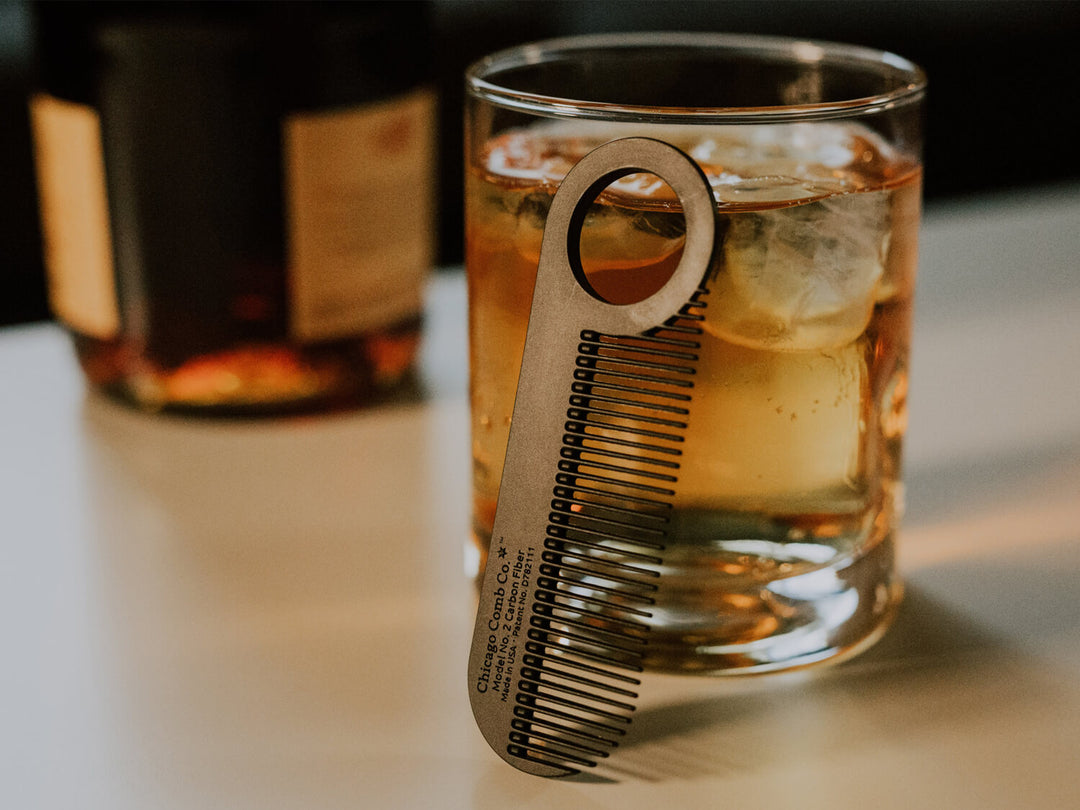 Chicago Comb Co Model No. 2 carbon fiber travel beard comb