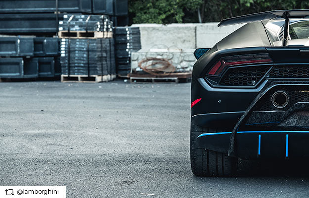 Lamborghini car at the back | What is Forged Carbon Fiber? The Ultimate Guide To Forged Composites
